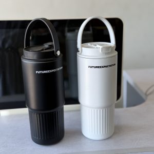 Long Grooved base vacuum tumbler